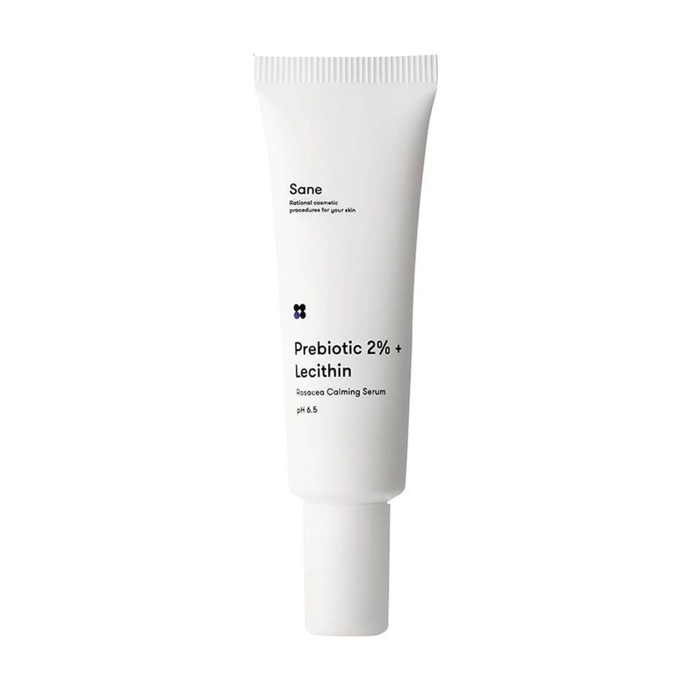 Заспокійлива сироватка-бустер для обличчя Sane Prebiotic 2% + Lecithin Rosacea Calming Serum pH 6.5, 30 мл